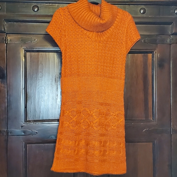 Orange SayWhat‎ Sweater Dress Large - Picture 1 of 5